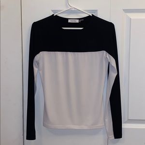 Calvin Klein Black and White Long Sleeve
